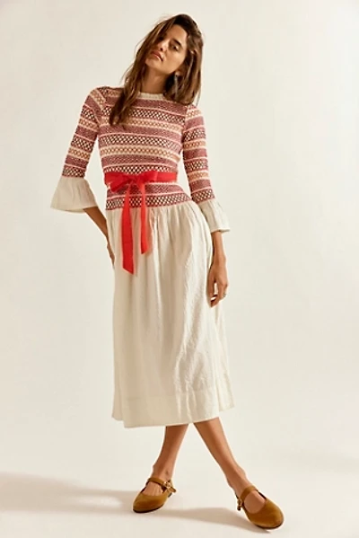 Guiding Star Smocked Midi Dress