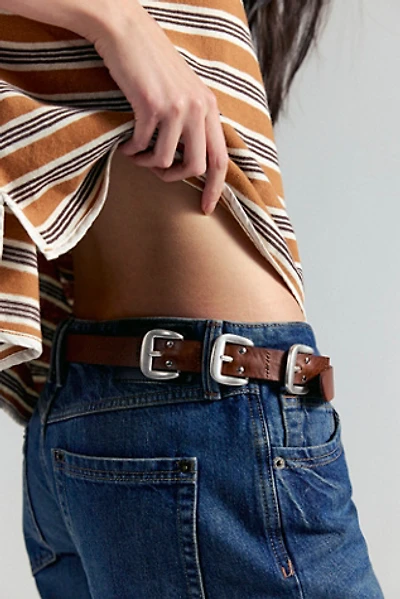 Free People Soto Double Buckle Belt BLA.jpg main image 4