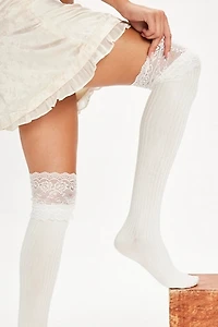 Viola Lace Over-The-Knee Socks