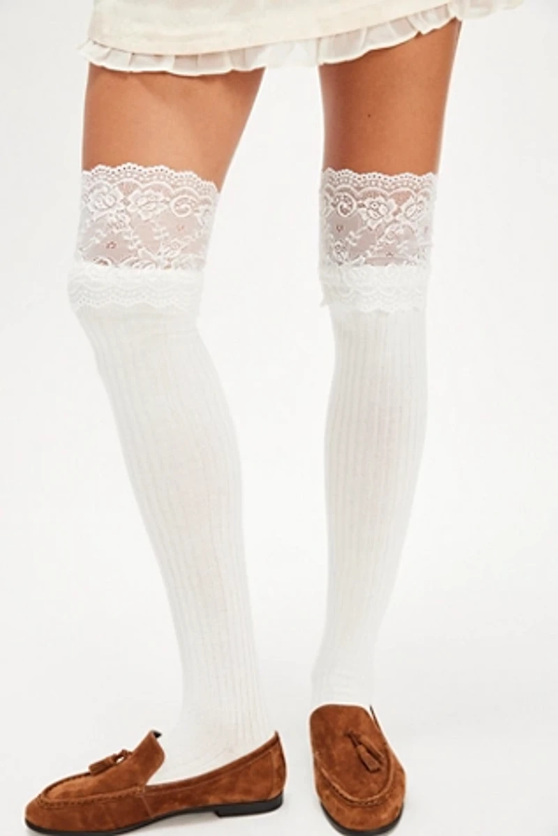 Viola Lace Over-The-Knee Socks