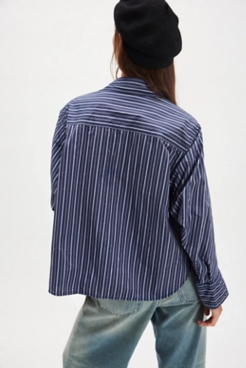 Tricia Fix Embroidered Sabine Striped Top