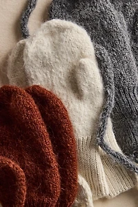 Peruvian Suri Alpaca Yarn Mittens