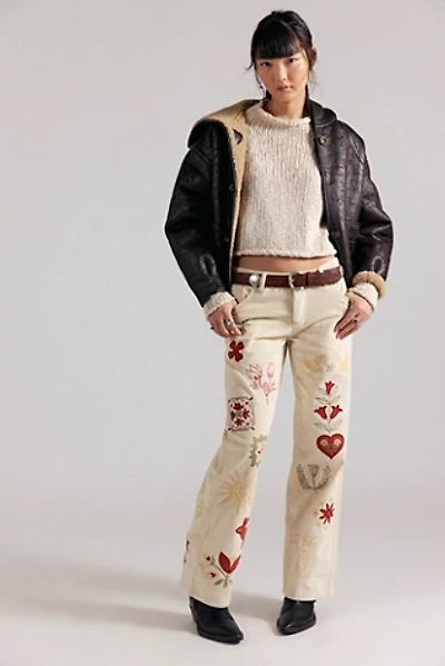 We The Free Tennessee Low-Rise Embroidered Corduroy Jeans