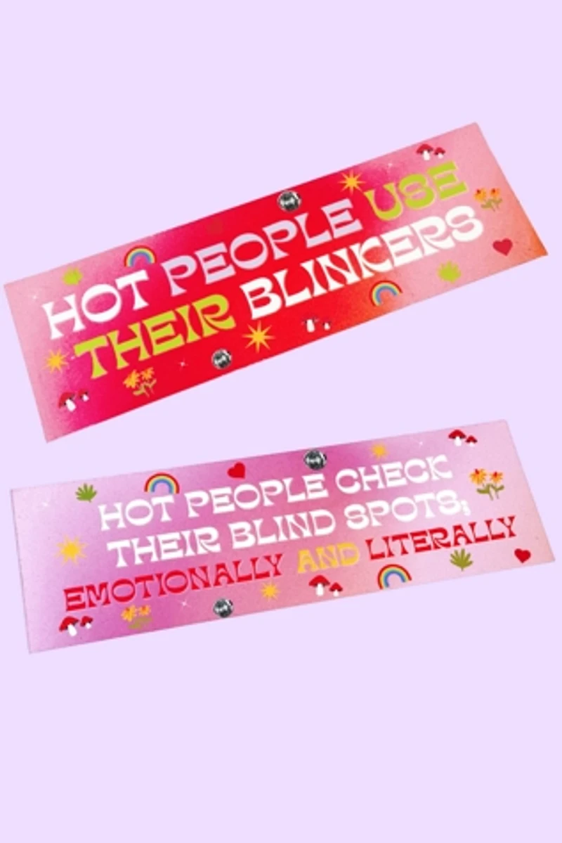 Golden Hour Designs Hot People Check Emotional Blind Spots Car Magnet