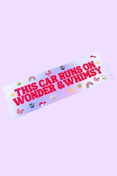 Golden Hour Designs Car Runs On Whimsy Bumper Magnet