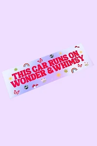 Golden Hour Designs Car Runs On Whimsy Bumper Magnet