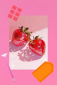 Golden Hour Designs Disco Strawberry Diamond Art Painting Kit