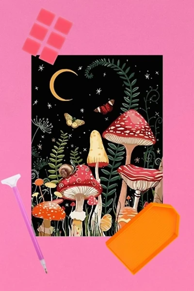 Golden Hour Designs Mushroom Garden Diamond Art Painting Kit