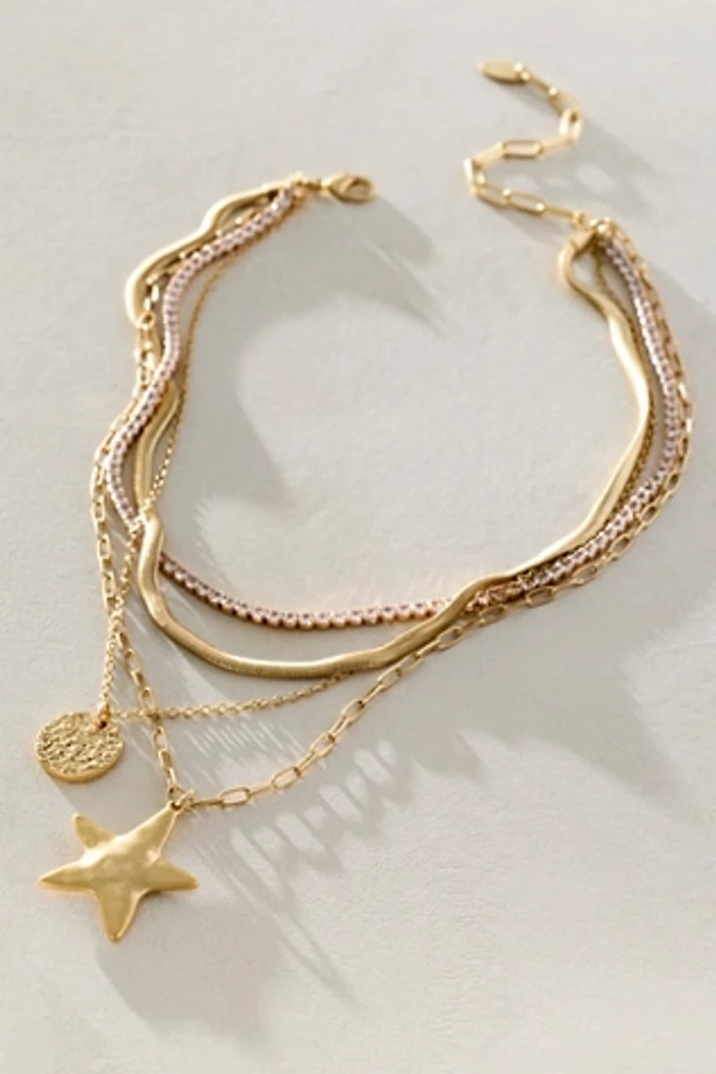 Siesta Gold-Plated Layer Necklace