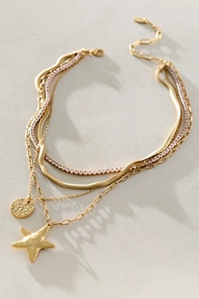 Siesta Gold-Plated Layer Necklace