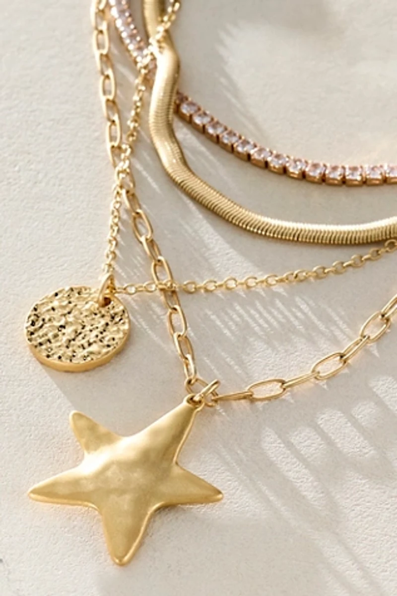 Siesta Gold-Plated Layer Necklace
