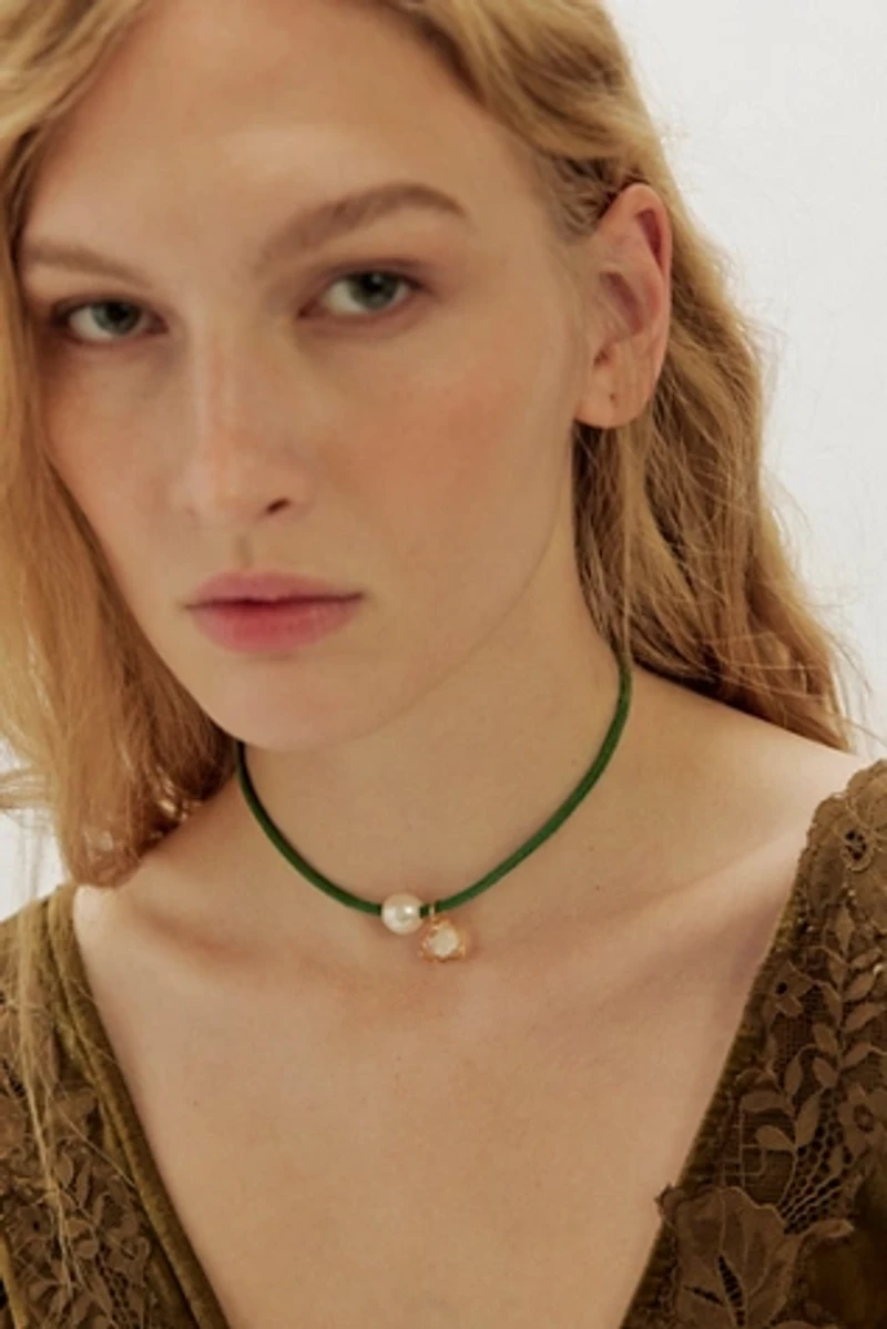 FP x Chan Luu Green Convertable Necklace