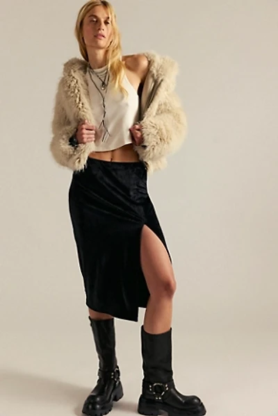 Dolan Velour Column Skirt