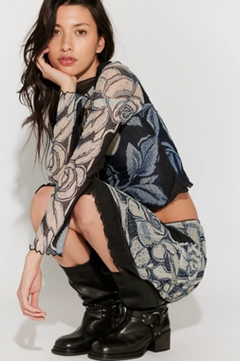 The Shadow Printed Midi Skirt Set