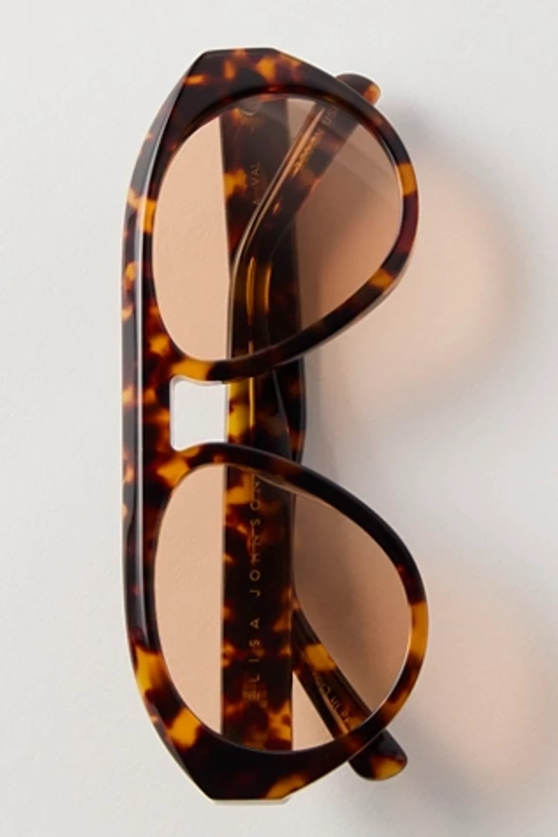 Elisa Johnson Val Aviator Sunglasses