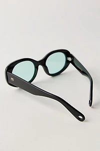 Elisa Johnson Lyna Round Sunglasses