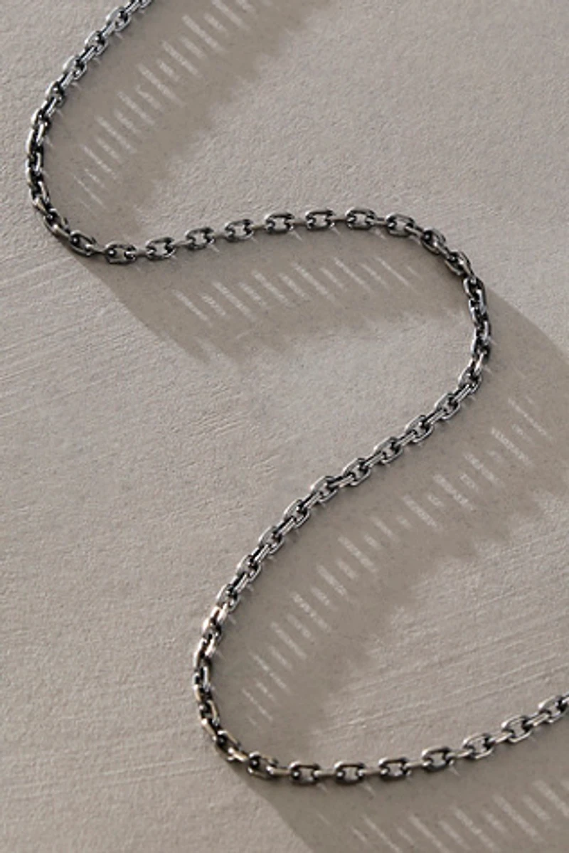 Maura Green Black Rhodium Cable Chain