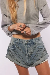 FP Exclusive Bandits Low-Waist Studded Shorts