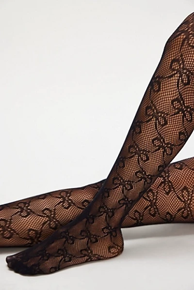 Bow Net Tights