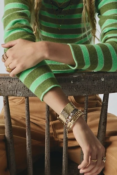 FP x Satya Gold Plated Stacked Cuff