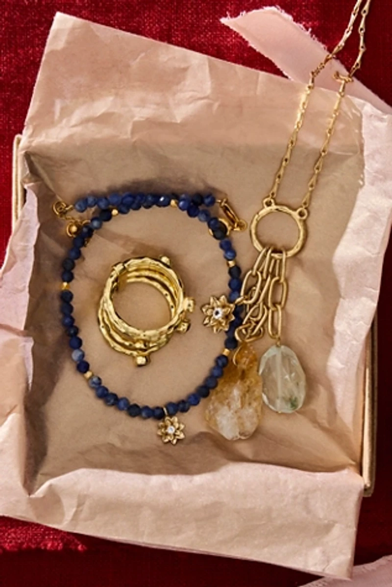 FP x Satya Gold Plated Beaded Anklet