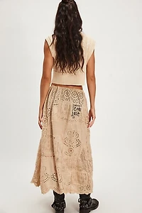 Magnolia Pearl Eyelet Patchwork Pissarro Skirt