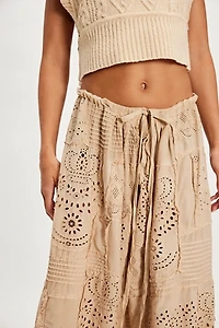 Magnolia Pearl Eyelet Patchwork Pissarro Skirt