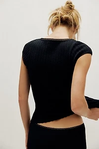 Ella Cable Knit Seamless Tee