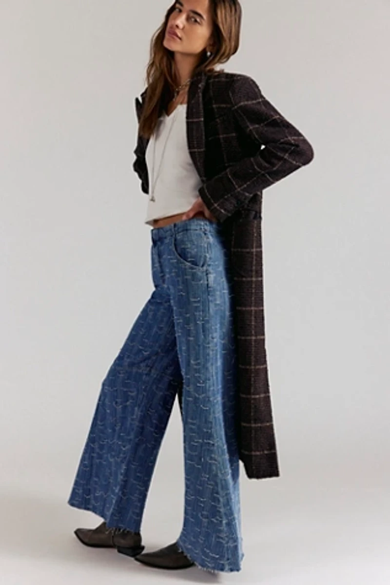 We The Free Front Row Wide-Leg Flare Jeans