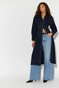 Velverie Denim Midi Dress