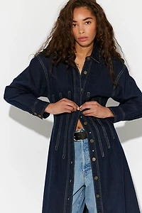 Velverie Denim Midi Dress