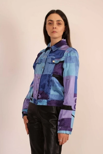 1990s Vintage Ice Jeans Satin Jacket Selected By Wolf and Moon Vintage