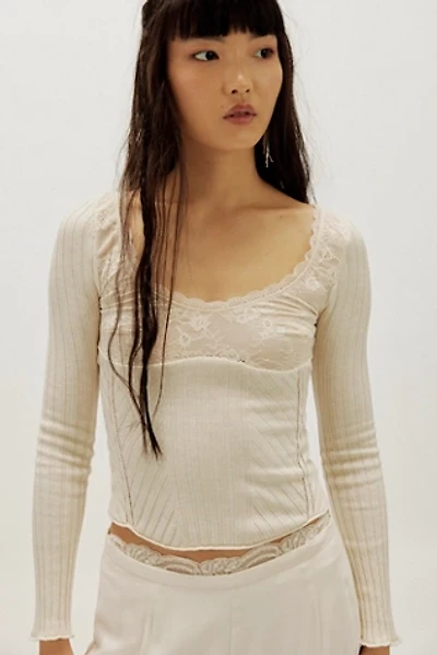 By The Way Pointelle Long Sleeve