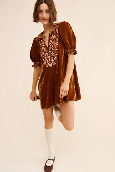 Francesca's Valery Embroidered Floral Mini Dress | Pacific City