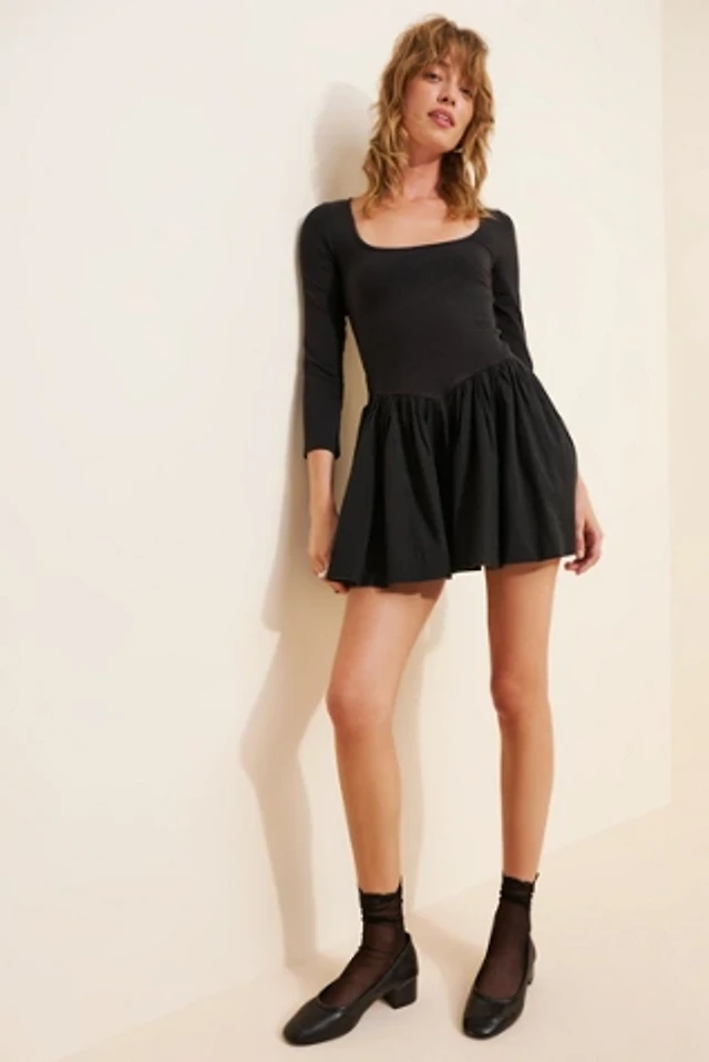 BHLDN Talia Strapless Drop-Waist Mini Dress | The Summit