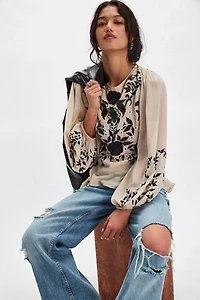 Worlds Apart Embroidered Blouse