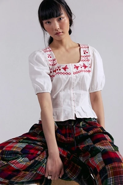 Holly Embroidered Top