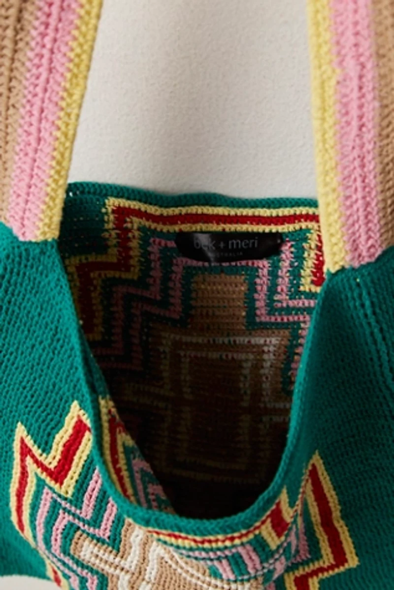 bek + MERI Abstract Cross Tote