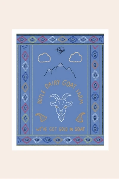 Proud Mary Gold Goat Fine Art Print