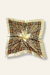 Y2K Paisley Satin Scarf Selected By Afterlife Boutique