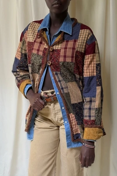 Vintage 1990's Hand Made Quilted Patchwork Jacket Selected By Afterlife Boutique