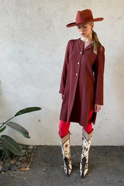 1990s Krizia Tunic Length Minimalist Jacket Selected by Personal Choice