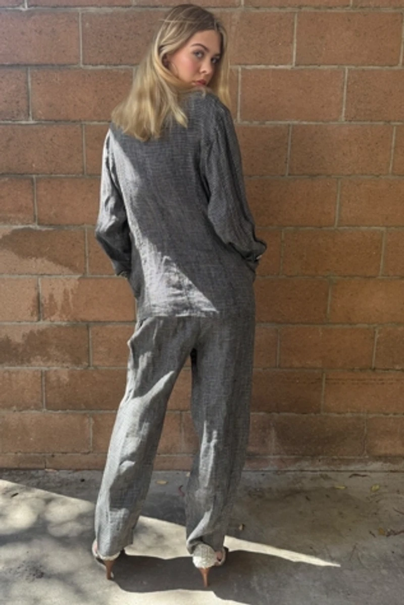 1990's Emanuel Ungaro Relaxed Linen Pant Suit Selected by Personal Choice
