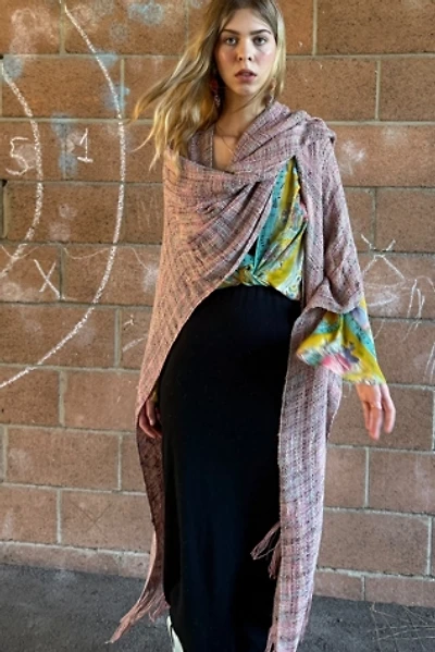 1980s Hand Woven Laise Adzer Pancho Shawl Selected by Personal Choice