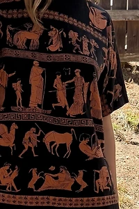 Greek Attic Red-Figure Vase Print T-shirt Selected by Personal Choice