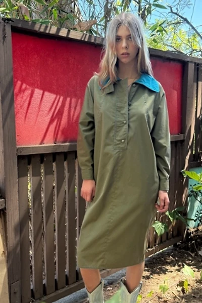 1980s N.R.1 by Ned Gould Dolman Sleeve Safari Shirt Dress Selected by Personal Choice