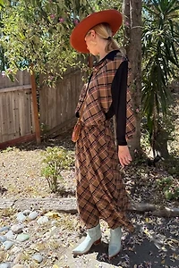 1990s Koos of Course! Reversible Skirt Semi Sheer Set Selected by Personal Choice