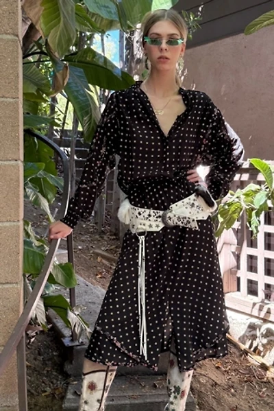 1990s Koos van den Akker Full Skirted Polka Dot Maxi Dress Selected by Personal Choice