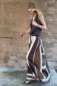 1970s Patchwork Maxi Skirt Selected by Personal Choice