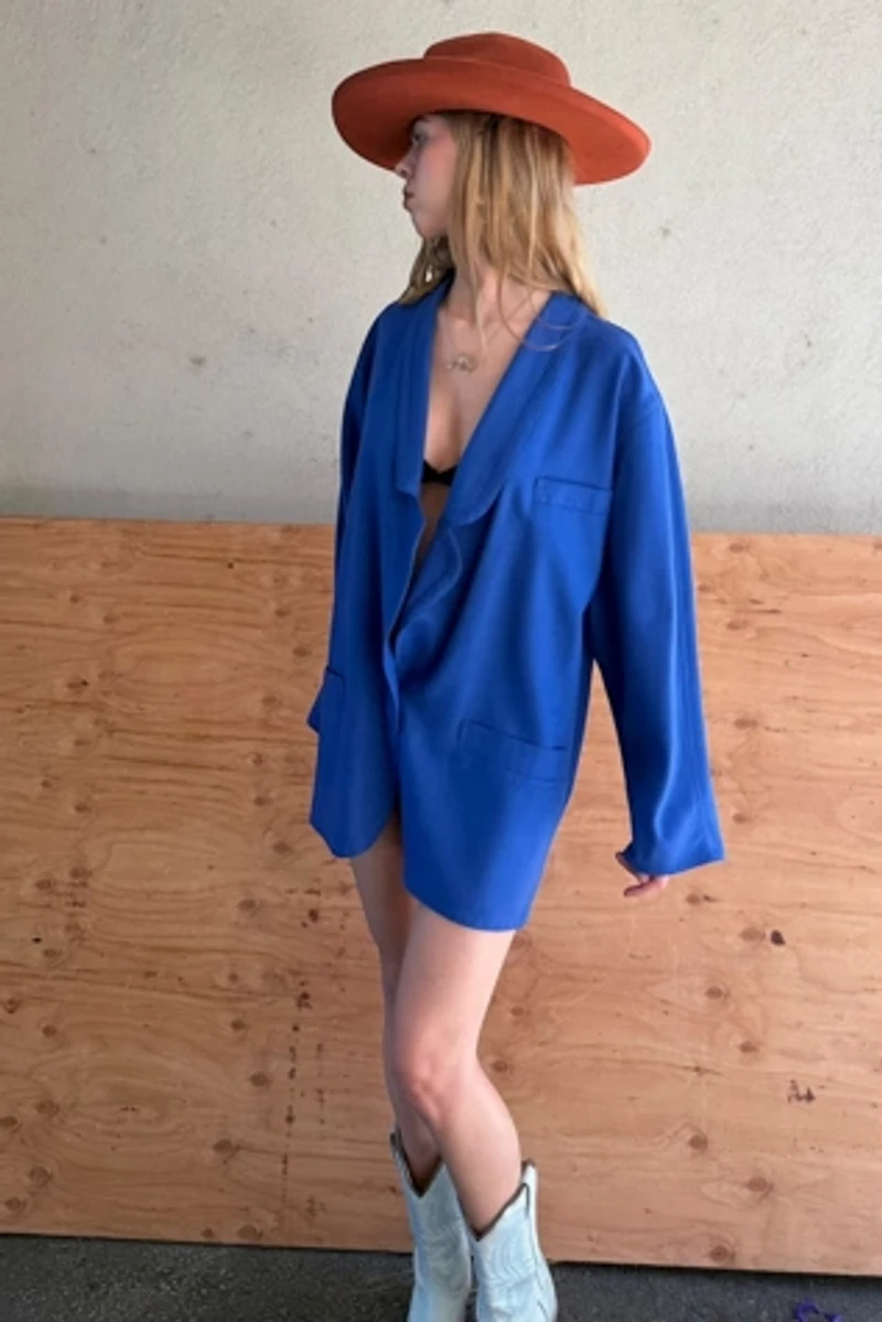 1980s Louis Feraud Slouch Blazer Selected by Personal Choice